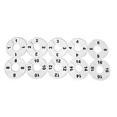 Kit Divisor/Separador de arara de roupas tamanho infantil 1 ao 16