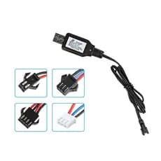 FSLUXO 7.4V (3.7V X2) Carregador SM-2P/3P 4P Reverso XH-3P/4P Bateria De Íon-Lítio Elétrica RC Brinquedos Carro Barco Ca