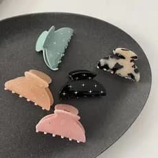 JTN Fahsion Simples Brilhante Zircão Garra De Cabelo Para Mulheres Francês Pequeno Rabo De Cavalo Elegante Temperamento
