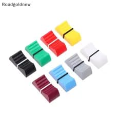 RGN 10 Pcs Misturador De Plástico Push Key Fader Knob Touch Sensível Slider Com Nervuras Mixer Desk NW