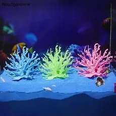 RGN Coralline Artificial Decorações Do Tanque De Peixes Aquário PVC Plantas Ornamentos Coral Paisagem NW
