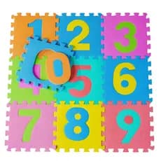 Tapete Tatame Infantil Educativo em EVA 10 Peças 30cm x 30cm