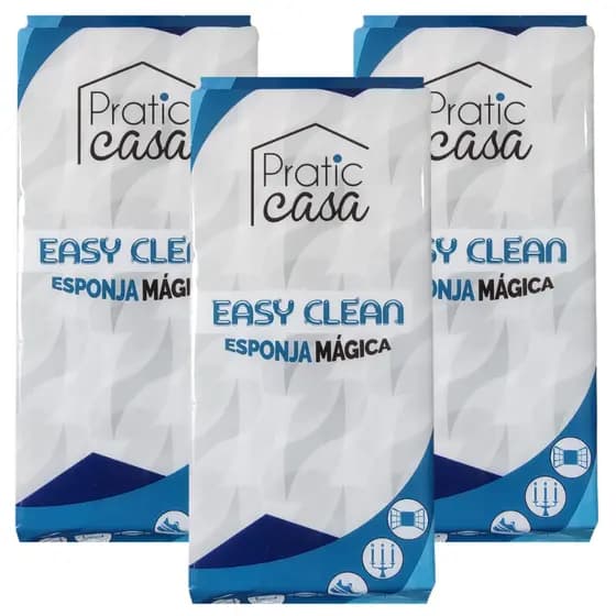 Kit Esponja Magica EASY CLEAN Pratic Casa Limpa Fácil Sujeiras e Manchas