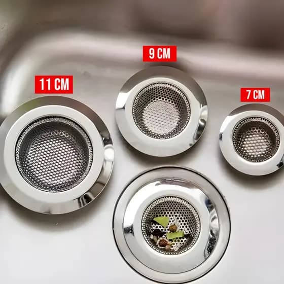 Ralo para Pia  Aço Inox com Borda Cozinha Ralinho