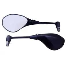 Par Espelho Retrovisor Modelo Mini Bmw Articulado F800 / Gs 650 Preto