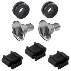 Kit Parafuso Borracha Protetor Escapamento Titan 125 / 150 / 160 / Biz 125 / CB 300 / Pop 100 110