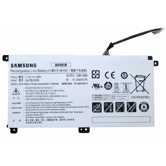 Bateria 800G5M para Notebook Samsung 11.4V 3900mAh 43Wh