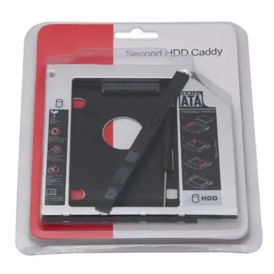 Case Caddy Gaveta Suporte Hd Notebook Para Segundo Hd 12.7mm