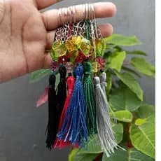 KIT Chaveiro Pingente Tassel Flor e Folhas Para Lembrancinhas * LER DESCRIÇÃO *