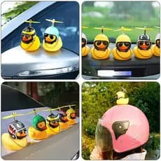 Pato Patinho Buzina Jack da Zueira  LED Pato Borracha Decorativo para Moto Bike Retrovisor Capacete Acessórios Engraçado