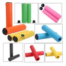 Manopla Bike Gel Silicone Ergonômica Antiderrapante Mtb Speed Conforto Anatômico Absorção de Impacto Espuma Punho Bike