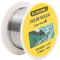 Fio Solda 1mm 40g Bomvink – Estanho com Fluxo para Manutenção e Projetos