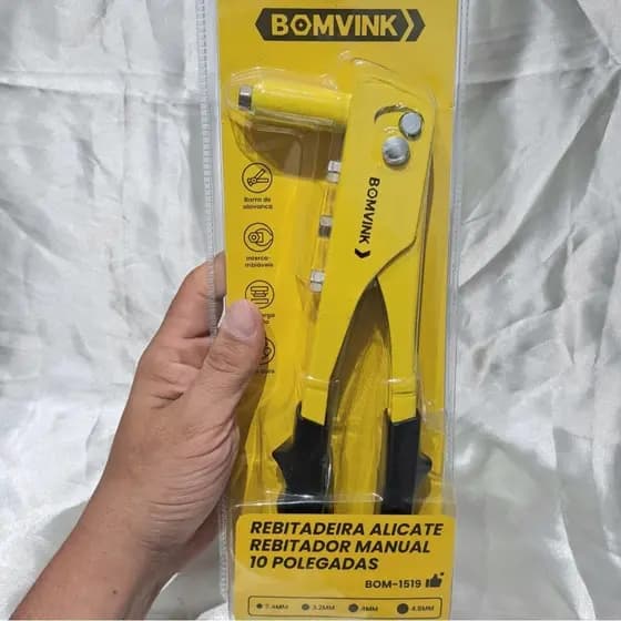 Rebitadeira Manual 10” com 4 Bicos – Alicate Rebitador Profissional de Alta Durabilidade