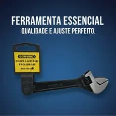 Chave Inglesa Ajustável 6" 150 mm – Aço Reforçado para Reparos e Manutenção