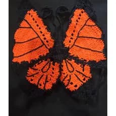 Cropped de croche Borboleta Top faixa Borboleta crochê/crochet