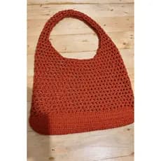 Bolsa em croche Ecobag Hobo estilosa