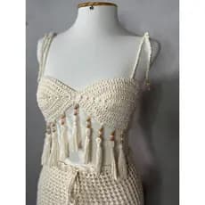 Conjunto em crochê moda feminina presente dia dos namorados