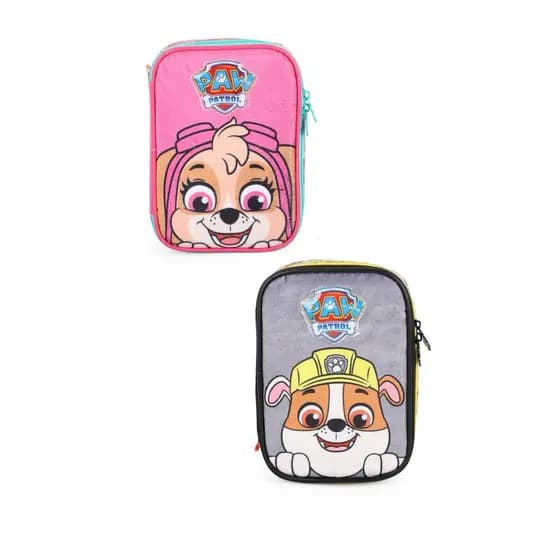 Estojo Box Infantil Médio 100 pens Peluciado Patrulha Canina