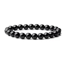 Pulseira Pedra Natural Onix Preto Ajustável