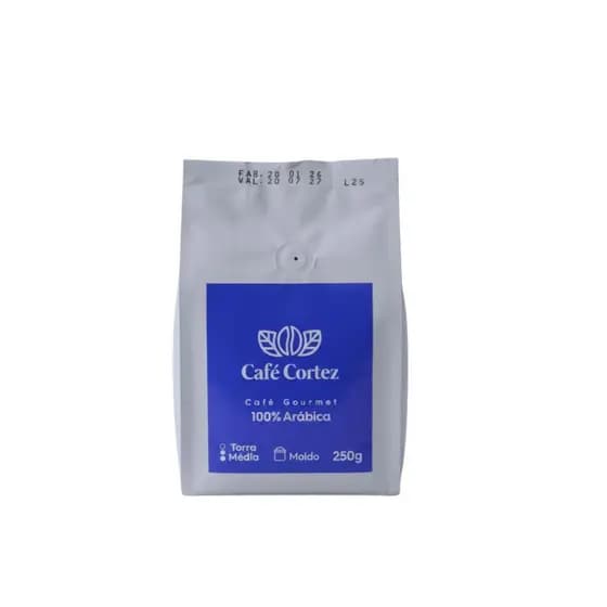 Café Gourmet 250 gramas moído Café Cortez 80 Pontos