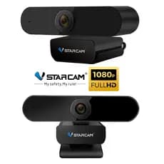 Webcam Vstarcam Full HD 1080P com microfone integrado
