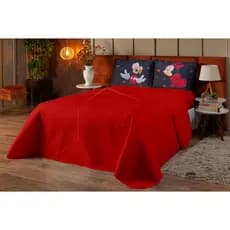 Cobre Leito + Lençol Mickey Minnie 4 Pçs