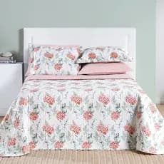 Colcha Cobre Leito Dupla Face Percal Algodão Cotton Select Casal, Queen e King 200 Fios Toque Macio