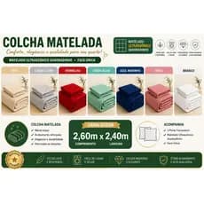 Kit Colcha Cobre Leito Vitoria Casal Queen Size  2,60m x 2,40m Com Porta Travesseiro Varis Cores