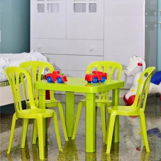 Mesa Mesinha Infantil Desmontável Crianças Mesa Multiuso Super Prática Praia Camping Piscina 47x47cm