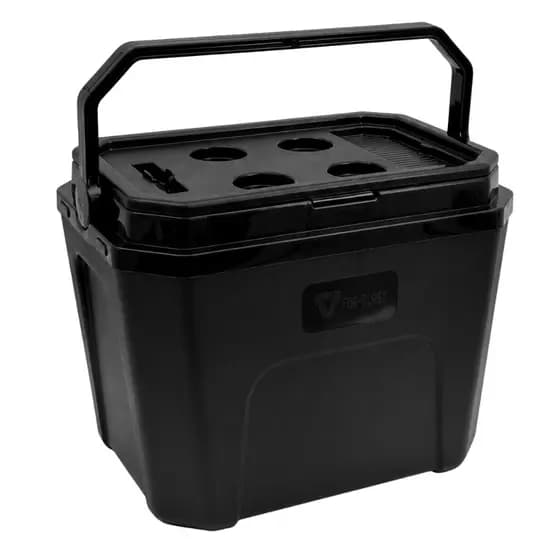 Caixa Térmica Cooler 34 Litros 47 Latas | 7 Garrafas | Resistente | Conservador Térmico Praia | Suporte Para Celular