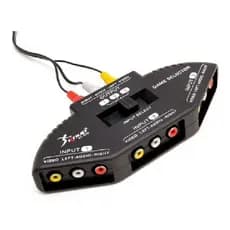Seletor Chaveador Comutador Switch Av Rca 3x1 Video Composto Comutadora TV Som Video Analogico