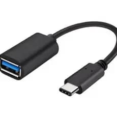 Cabo Adaptador Tipo-C USB-C Type-C para USB OTG Fêmea On The Go