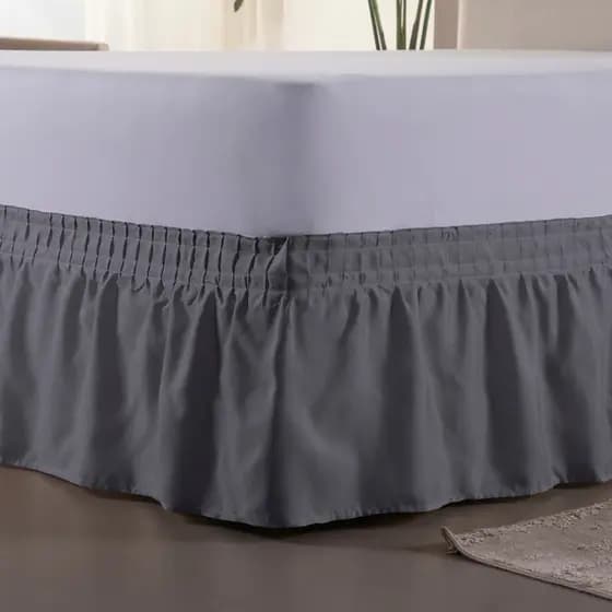 Saia Box Para Cama Solteiro/Casal/Queen/King Com Elástico Ajustável