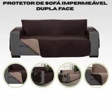 Protetor Capa De Sofá Impermeável Dupla Face Matelado Retrátil Resistente