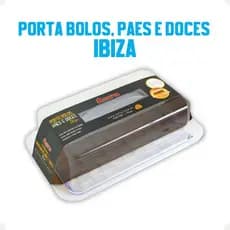 Porta Bolos Doces E Pães Acrílico Retangular Ibiza Tampa Transparente Keita Cozinha Organização Premium Luxo