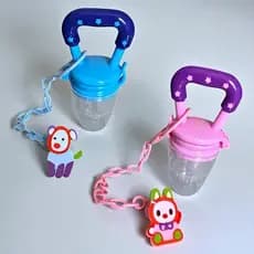 Chupeta Alimentadora Porta Frutas Com Prendedor para Bebês