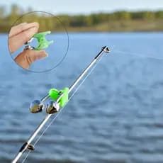 Alarme Fisgada Vara de Pesca Duplo Guizo Sonoro Sininho