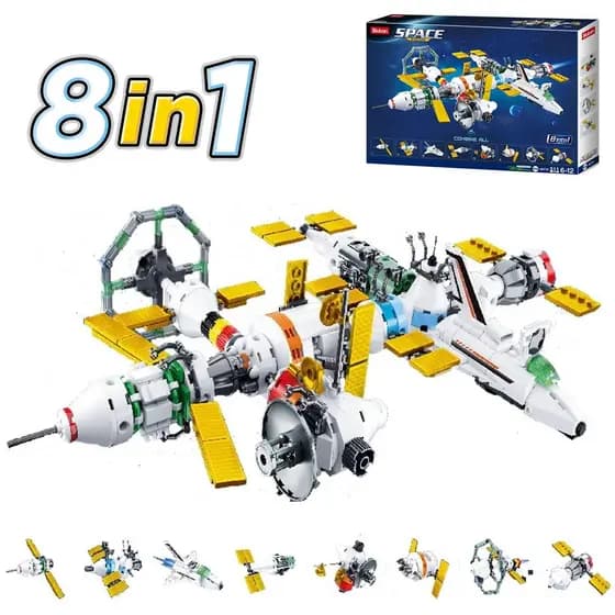 Blocos de Montar 8 em 1 Aventura Espacial 511 Pcs | Compatível com Outras Marcas