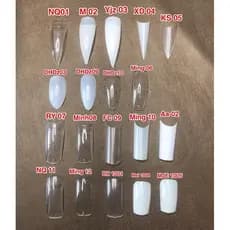 100 Unhas Postiças Bailarina Stilette Sonrisso Curvatura C Squart vamp multimarca