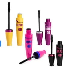 Kit 4 Rímel Máscara Para Cilios Bella Femme -  Máscara 4 D de Cìlios Colossal- BF10009A