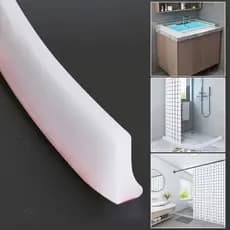 Barreira Retenção Água impermeável Pia Cuba Cozinha Box Chuveiro Banheiro Barra Silicone Flexível