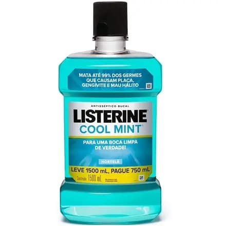 Listerine Antisseptico Bucal Cool Mint, 1500 ml