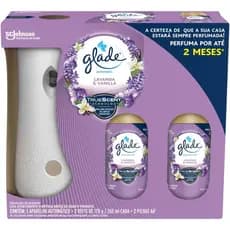 Aromatizador de Ambiente Automático Glade Lavanda e Baunilha | 1 Aparelho e 2 Refis, 260ml cada