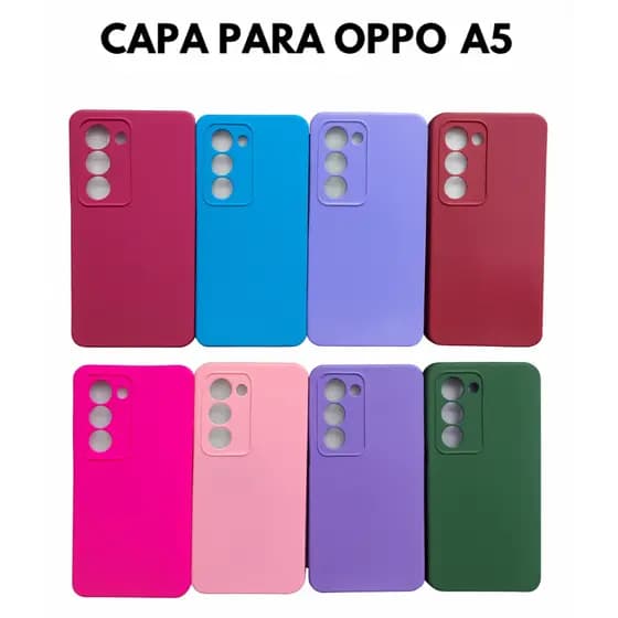 Capa Case Premium para Oppo A5 Aveludada Interna Proteção Luxo Antichoque, Toque Macio e Encaixe Perfeito