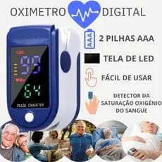Oxímetro Digital De Dedo Medidor De Saturação Portátil