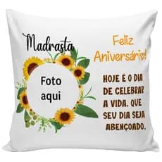 almofada personalizada com foto presente para madrasta almofada decorativa