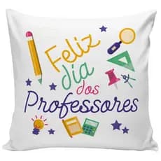 almofada dia dos professores presente para professora professor com frase almofada decorativa