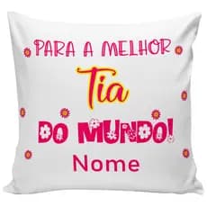 almofada para tia presente com frase almofada decorativa presente aniversário