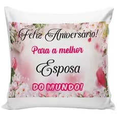 almofada para esposa presente aniversário almofada decorativa