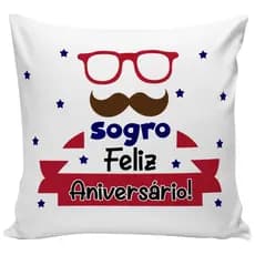 almofada presente aniversário para sogro almofada decorativa